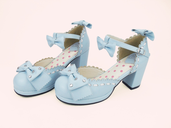 Light Blue & 7cm heel + 1.5cm platform