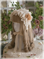 Cutie Creator Rose Lace Bow Lolita Headband and Wristcuffs