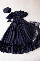 Grove Deer -Eternal Moon- Unicolor Classic Lolita OP Dress