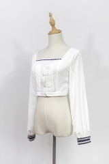 Neverland Lolita -Morningstar Idol Academy- Lolita Shirt Blouse Long Sleeves Version