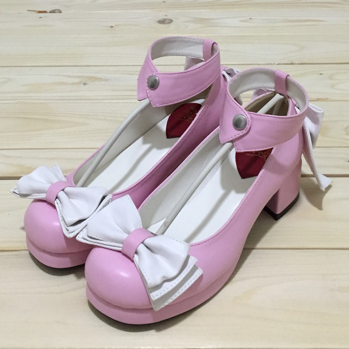 Pink & 4.5cm heel + 1cm platform