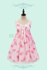 Miwako -Sweet Watermelons- Lolita Jumper Dress for Summer