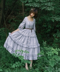 Jewelry in Sunrise -Jenny and Mentha Tea- Classic Lolita OP Dress