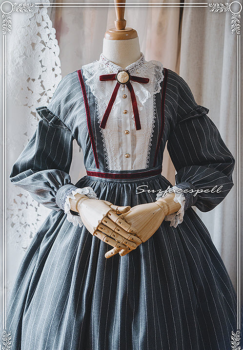 Surface Spell The Rose Given by God Vintage Victorian Style Lolita OP Dress