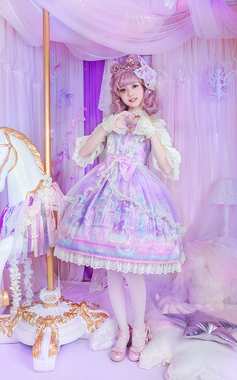 ガラスの人形　ワンピカチュ　Angelic Pretty