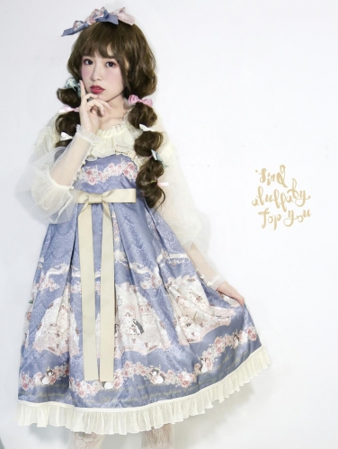 Lullaby -Sing A Lullaby For You- Printed Lolita High Waist JSK