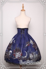 Krad Lanrete +Transilvania moonlight+ Gothic Lolita High Waist Skirt