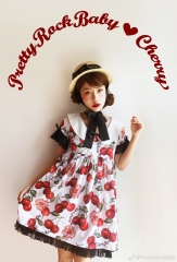 Pretty Rock Baby -Large Cherry- Casual Lolita OP Dress