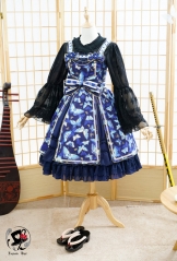 Fantastic Wind -The Butterfly Valley- Wa Lolita Jumper Dress