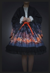 Eden Lost -Goldfishes In Lotus Pond- Wa Lolita Haori