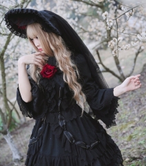 Secret Garden Sweet Lolita Bonnet with Veil