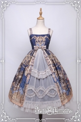 Krad Lanrete -Le Retentissement De Versailles- Open Front Lolita Jumper Dress