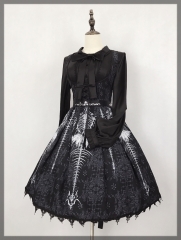 The Devil's Bones Gothic Lolita Corset Jumper Dress