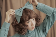 Pure Love Unicolor Chiffon Classic Lolita Bow Hairclip