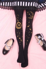 The Moon And The Stars 100D Velvet Lolita Tights