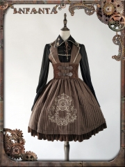 Infanta -Magic Circle- Steampunk Lolita Embroidery Corset Collar Jumper Dress