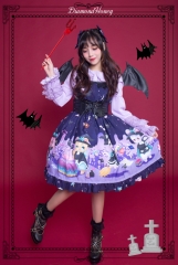 Diamond Honey -The Town Of Witches- Creepy Cute Lolita JSK and Match Accessories