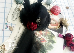 Miss Point -The Demon Cat- Gothic Lolita Mini Hat