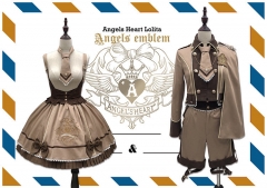 Angel's Heart -Angels' Emblem- Embroidery Lolita Outfits Collection - Khaki Color's Page
