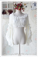 Infanta Detachable Hime Sleeves Chiffon Lolita Short Blouse - Same Day Shipment