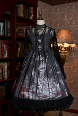 Blueberry Mocha -Sweet Death- Gothic Lolita Jumper Dress