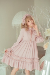 Arcadian Deer -First Love- Pure Color Classic Lolita OP Dress