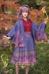 IchigoMiko -Fantastic Night By The River of Sakura- Wa Lolita Haori (Kimono Style Top)