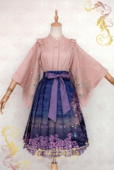 IchigoMiko -Fantastic Night By The River of Sakura- Wa Lolita Skirt (Long Version)
