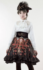 Lost Angel -Spirit of Knight- Embroidery High Waist Lolita Skirt