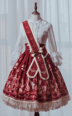 Arcadian Deer -The Royal Circus- Sweet Lolita High Waist Skirt