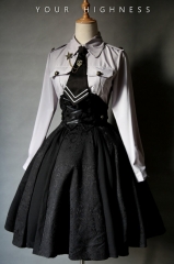 Your Highness -The Vow- Military Gothic Lolita Skirt
