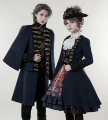 Lost Angel -Spirit of Knight- Embroidery Ouji Lolita Military Lolita Jacket Female Version + Skirt Set