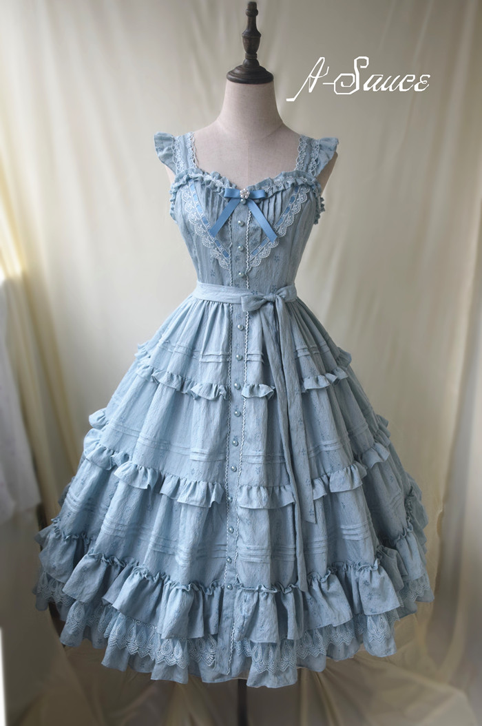 To My Dear Cinderella Vintage Classic Lolita Jumper Dress (Ready In Stock)