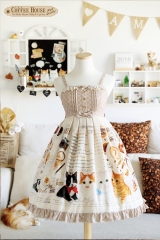 Lyreivy -The Coffee House of the Cats- Sweet Classic Lolita Jumper Dress