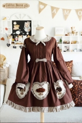 Lyreivy -The Coffee House of the Cats- Sweet Classic Lolita OP Dress