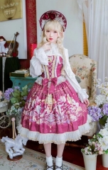 Arcadian Deer [Four Elements of Astrology - Fire Signs] Lolita Corset and Skirt