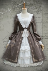 Surface Spell -Unfinished Book- Vintage Classic Lolita Embroidery OP Dress (2018 Version)