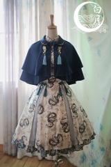 White Moon -The Ancient Chinese Dragons- Match Qi Lolita Cape