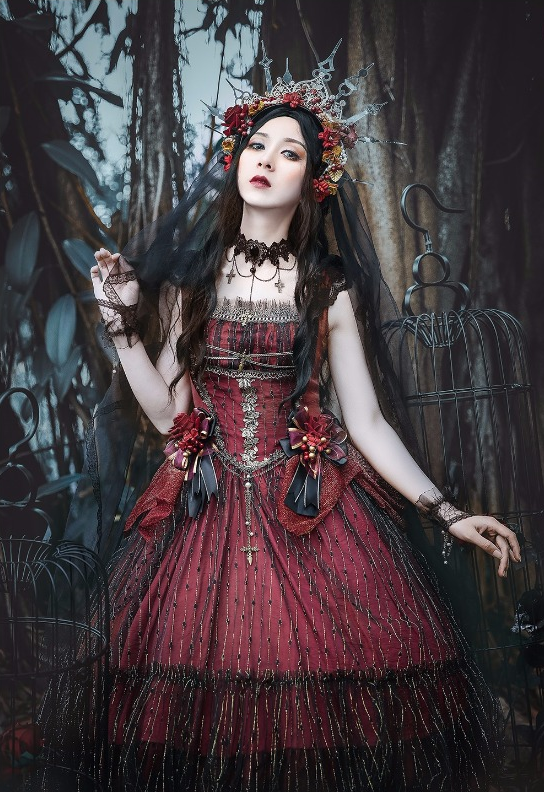 LingXi -The Silent Lilith- Gothic Lolita Jumper Dress