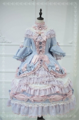 ZJ Story -The Whisper of Versailles- Vintage Classic Lolita OP Dress (Non-removable Underskirt Version)