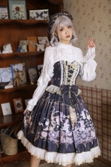 Arcadian Deer [Four Elements of Astrology - Fire Signs] Lolita Corset and Skirt (Shipping Date: In August)