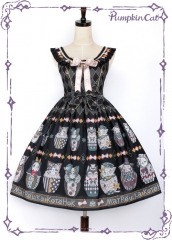 Pumpkin Cat -Kitten Matryoshka Dolls- Lolita Jumper Dress (2018 Version)