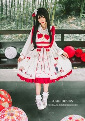 Mirror Flower Wa Lolita Jumper Dress (2018 Version, New Prints)