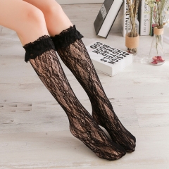 Sweet Magnolia Jacquard Lace Lolita Socks Stockings