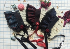 Miss Point -The Demon Cat- Gothic Lolita Bonnet and Hairclips