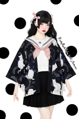 Pretty Rock Baby -Cat Princesses- Wa Lolita Haori (Kimono Style Top)