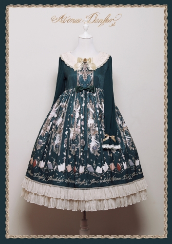 Avenue Denfer Peri's Workshop ロリィタ JSK Avenue Denfer -Fairies Workshop- Vintage Classic Lolita Open Front JSK