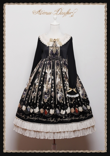 Avenue Denfer Peri's Workshop ロリィタ JSK Avenue Denfer -Fairies Workshop- Vintage Classic Lolita Open Front JSK