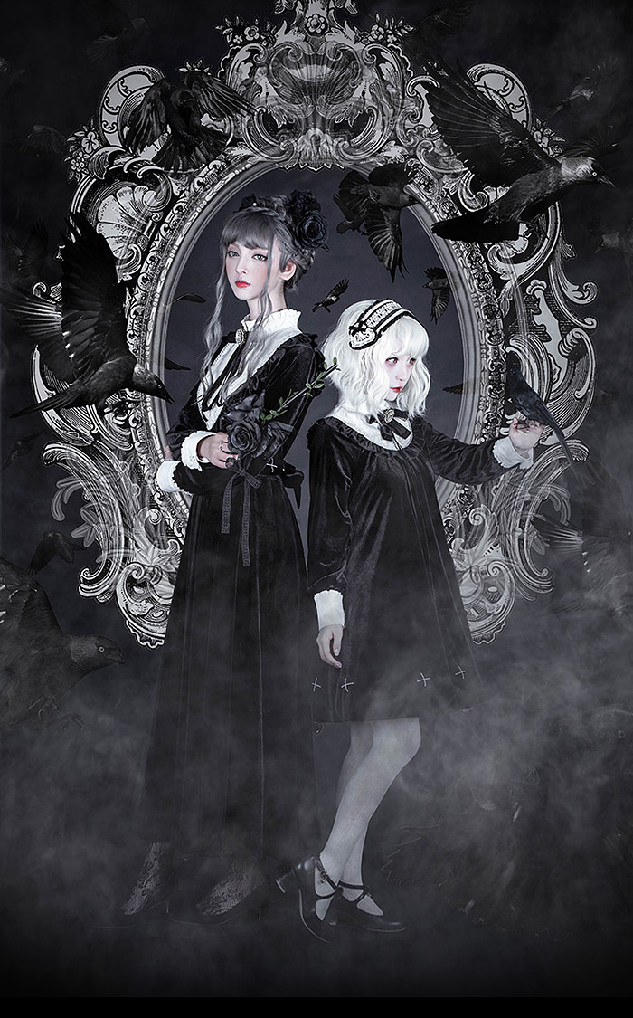 Lost Angel -The Ring of The Witch- Gothic Lolita OP Dress Long Version