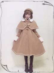 Lost Forest -The Deer Princess- Sweet Lolita Winter Coat and Cape Set
